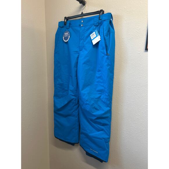 NWT Columbia Blue Men Bugaboo Insulated Ski Pant size XL Short Waterproof $95 - Picture 1 of 12